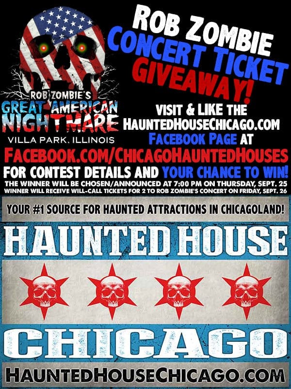 Rob Zombie Concert Ticket Giveaway