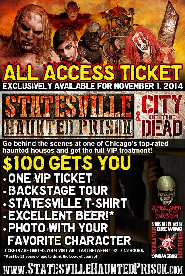 All Access Ticket to Statesville Haunted Prison